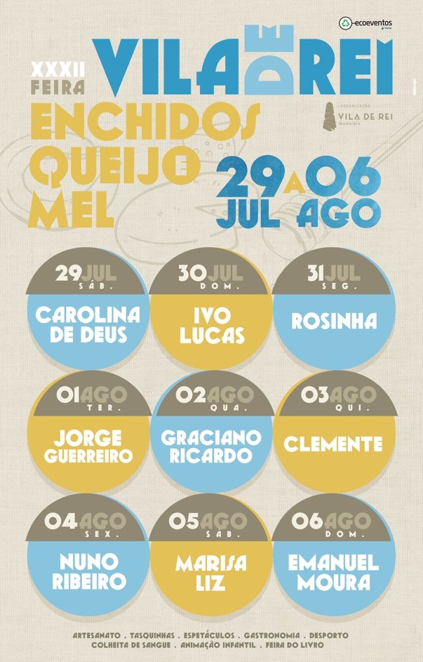 Cartaz XXXII Feira de Enchidos Queijo e Mel 2023 - Vila de Rei