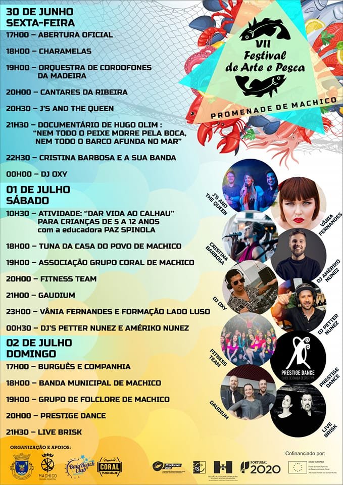 Cartaz VII Festival de Arte e Pesca 2023 - Machico