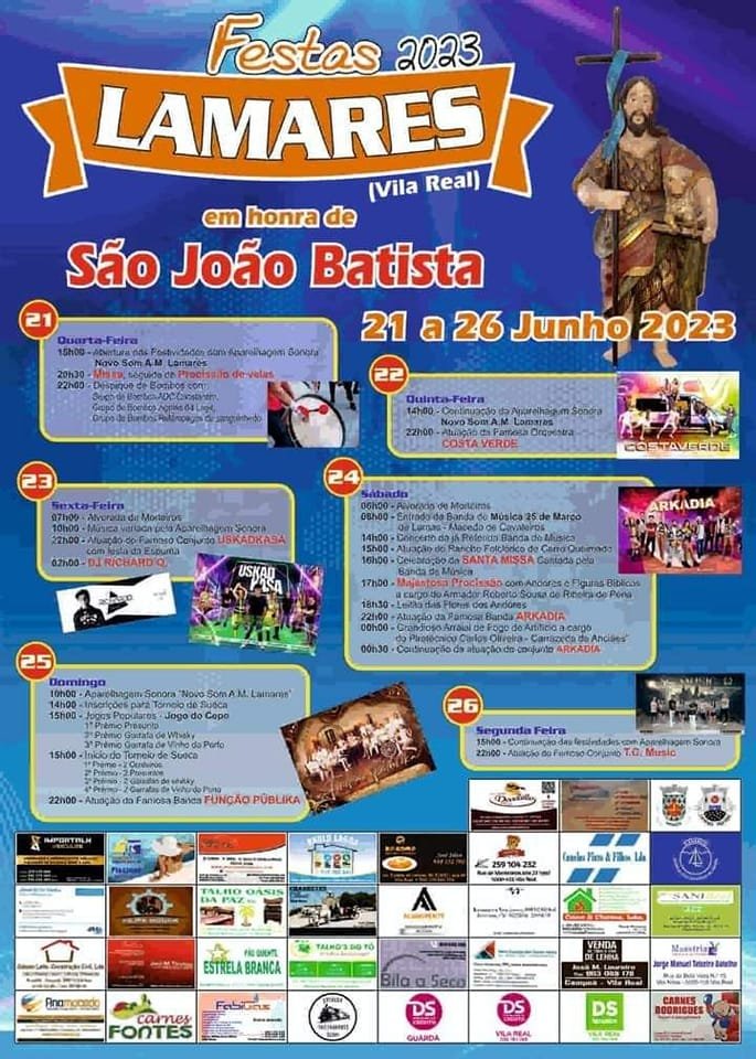 Cartaz Festa de São João 2023 - Lamares