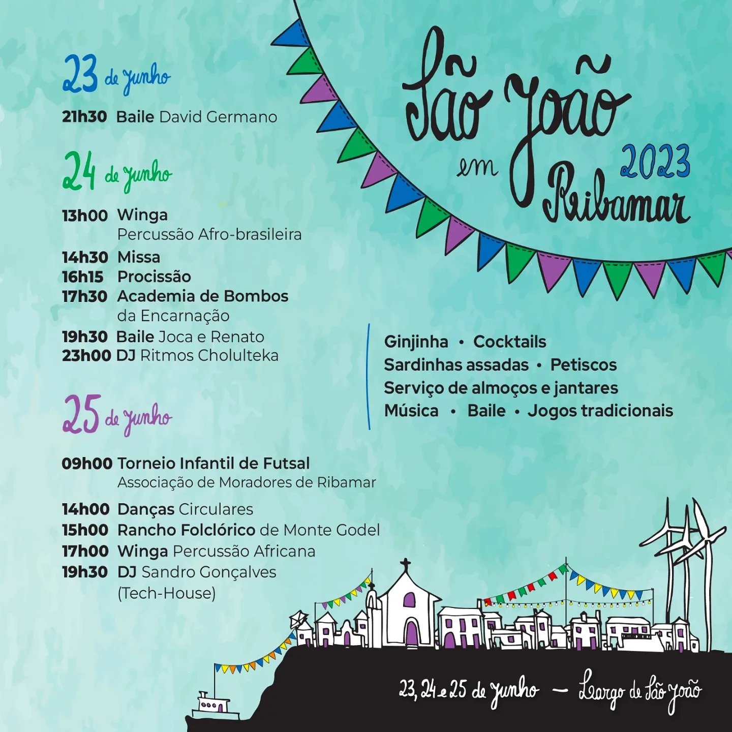 Cartaz Festa de São João 2023 - Ribamar