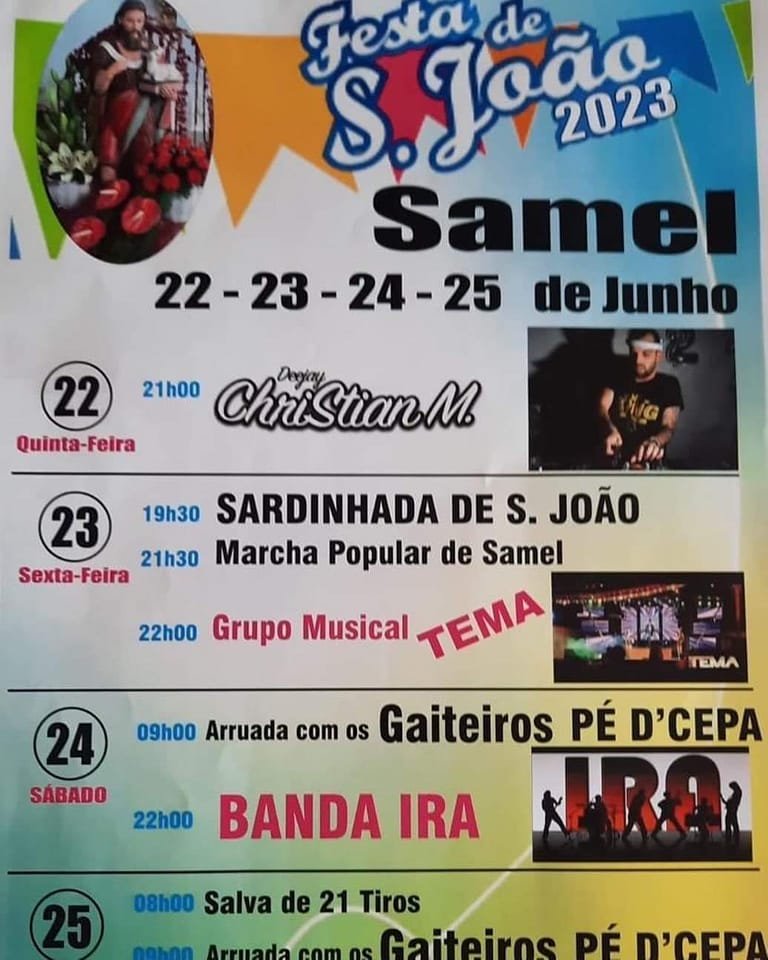 Cartaz Festa de São João 2023 - Samel