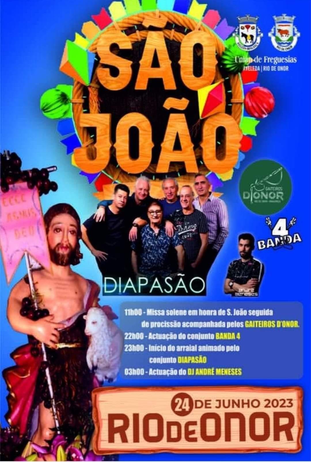 Cartaz Festa de São João 2023 - Rio de Onor