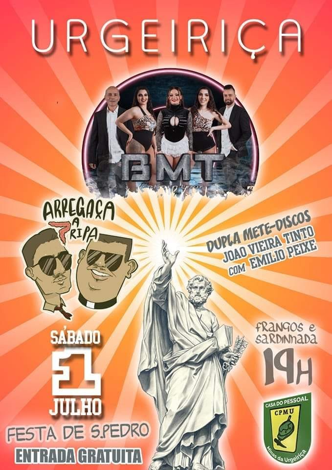 Cartaz Festa de São Pedro 2023 - Urgeiriça