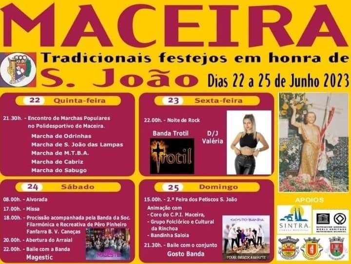 Cartaz Festas de São João 2023 - Maceira