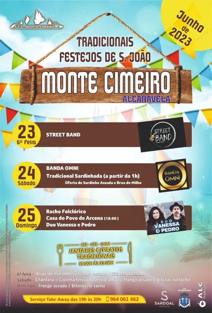 Cartaz Festas de São João 2023 - Monte Cimeiro