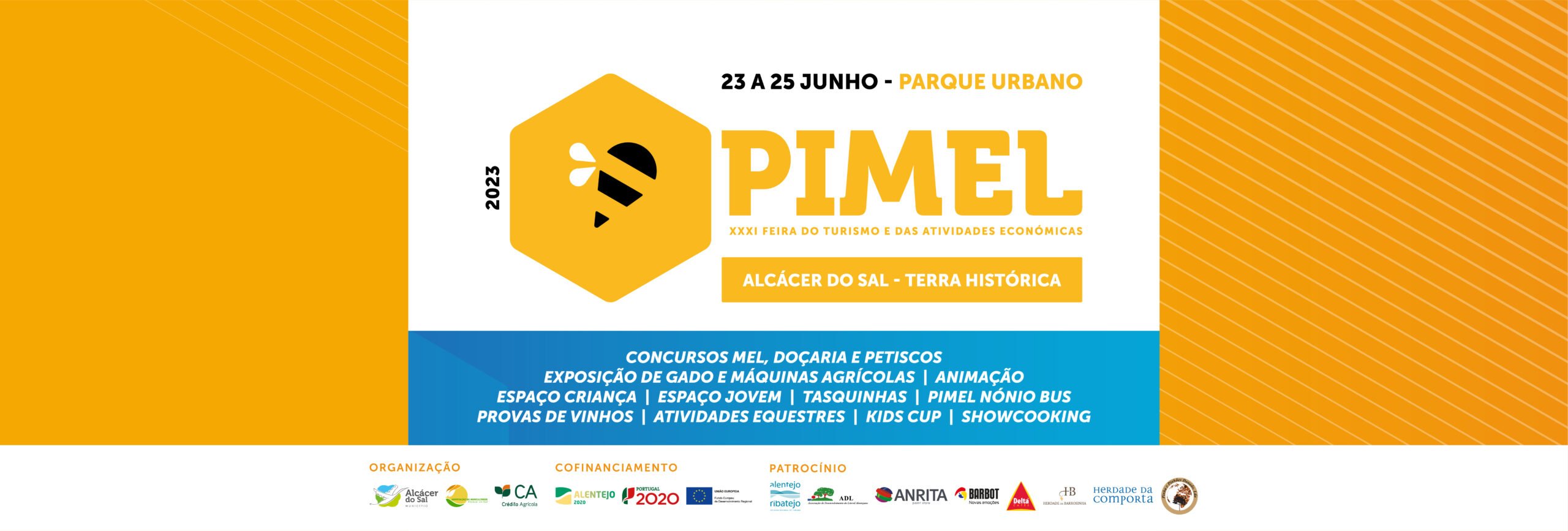 Cartaz PIMEL 2023 – XXXI Feira do Turismo e das Atividades Económicas - Alcácer do Sal