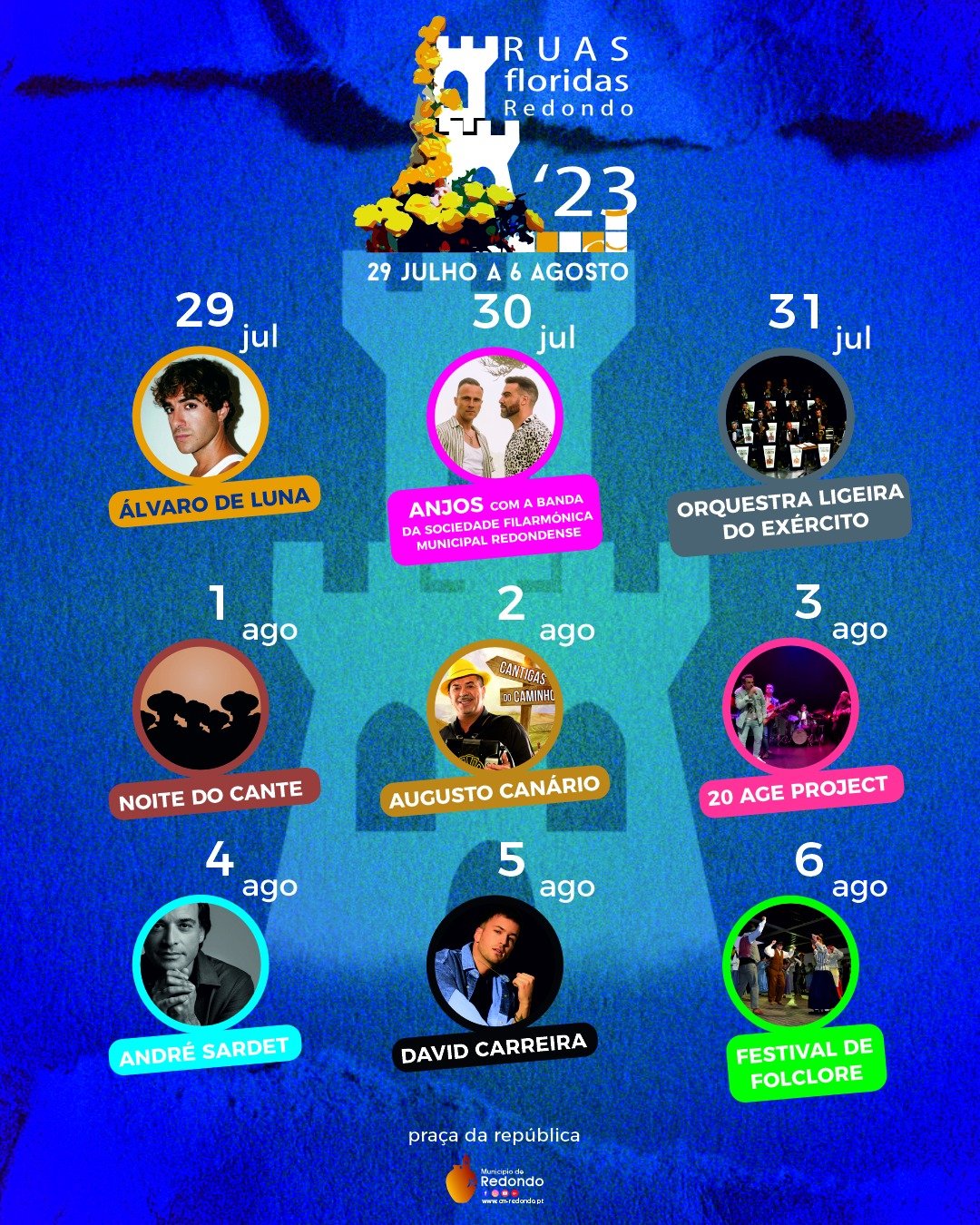 Cartaz Ruas Floridas 2023 - Redondo