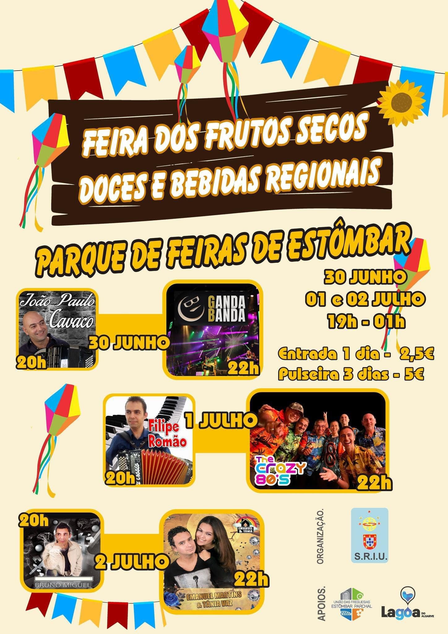 Cartaz Feira dos Frutos Secos Doces e Bebidas Regionais 2023 - Estômbar