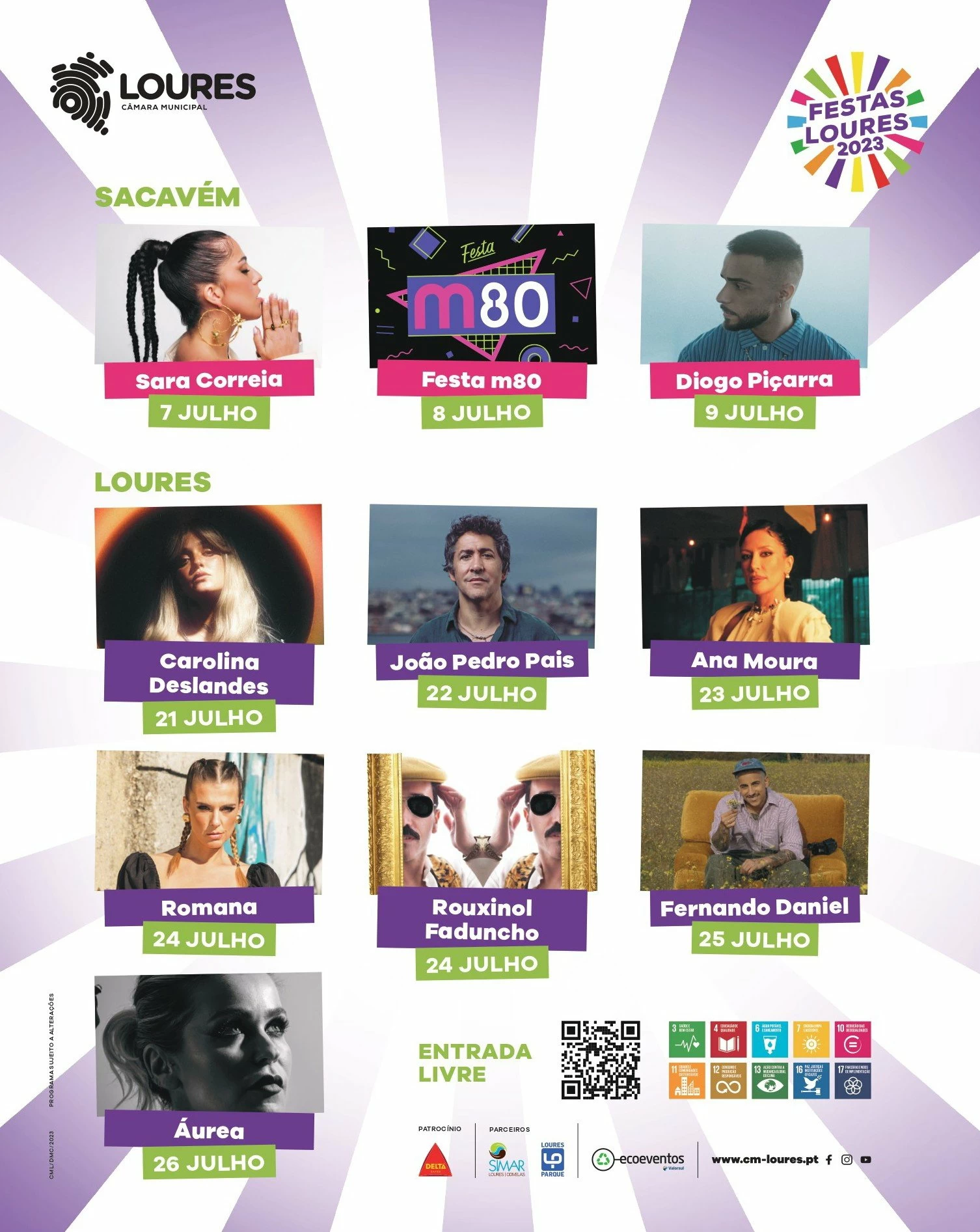 Cartaz Festas de Loures 2023