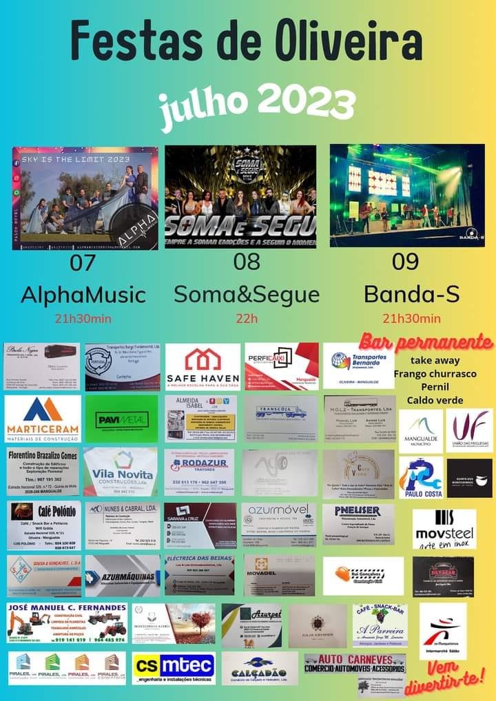 Cartaz Festas de Oliveira 2023 - Mangualde