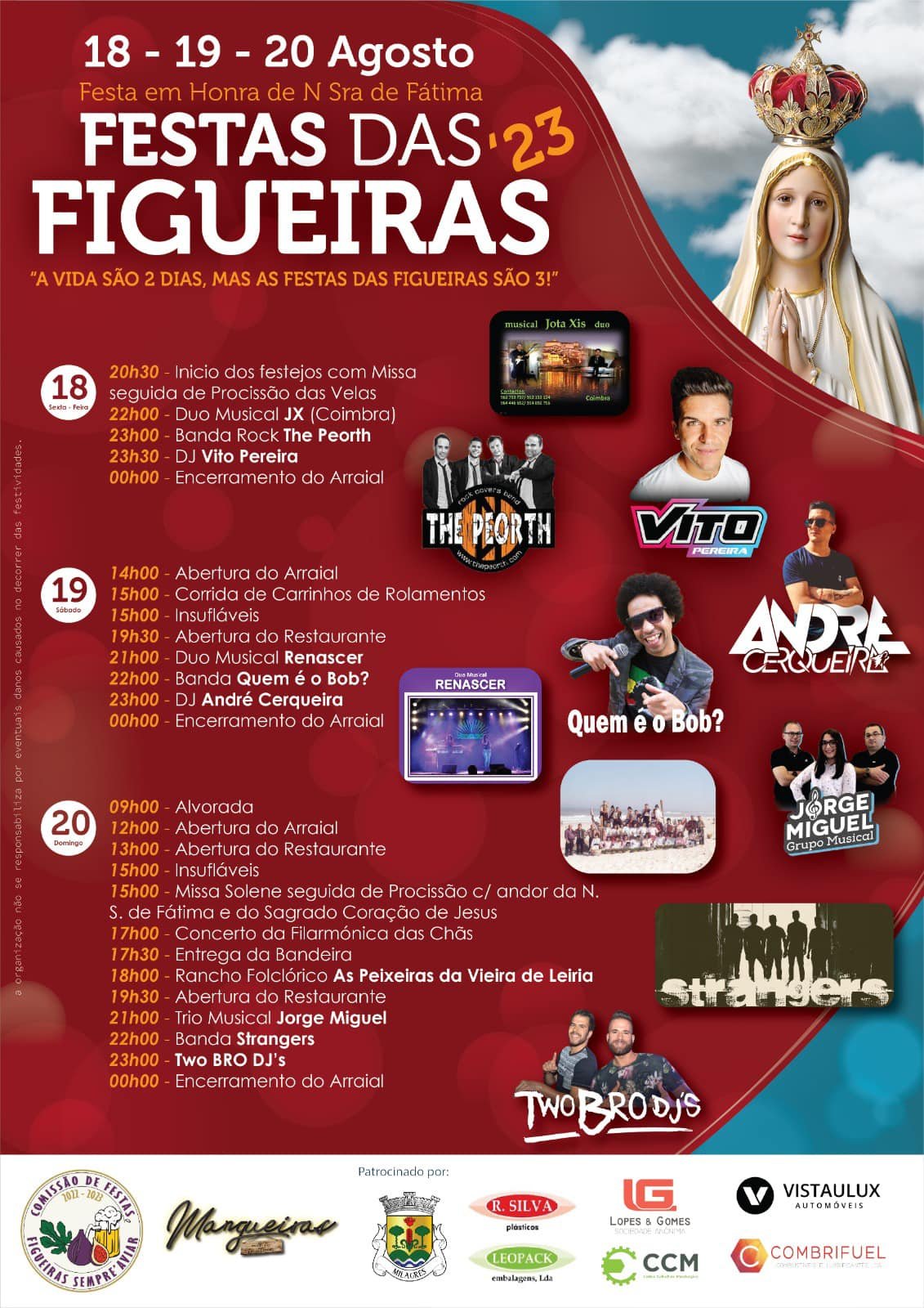 Cartaz Festas das Figueiras 2023 - Milgras