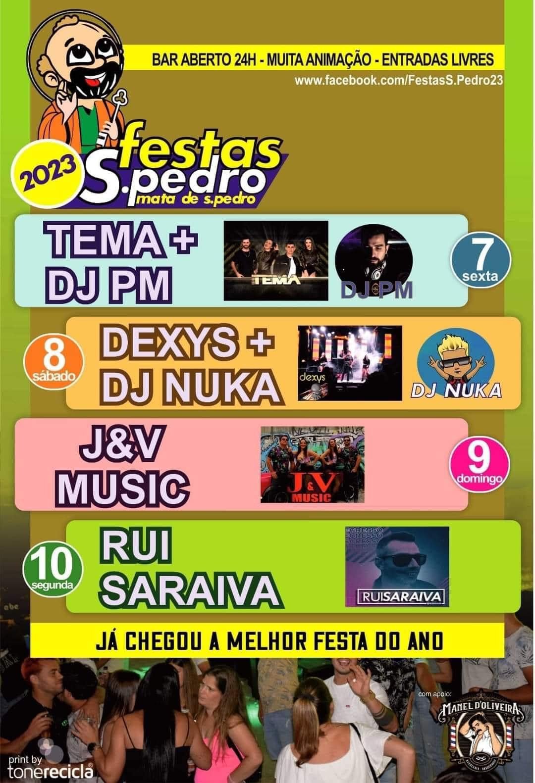 Cartaz Festas de São Pedro 2023 - Mata de São Pedro