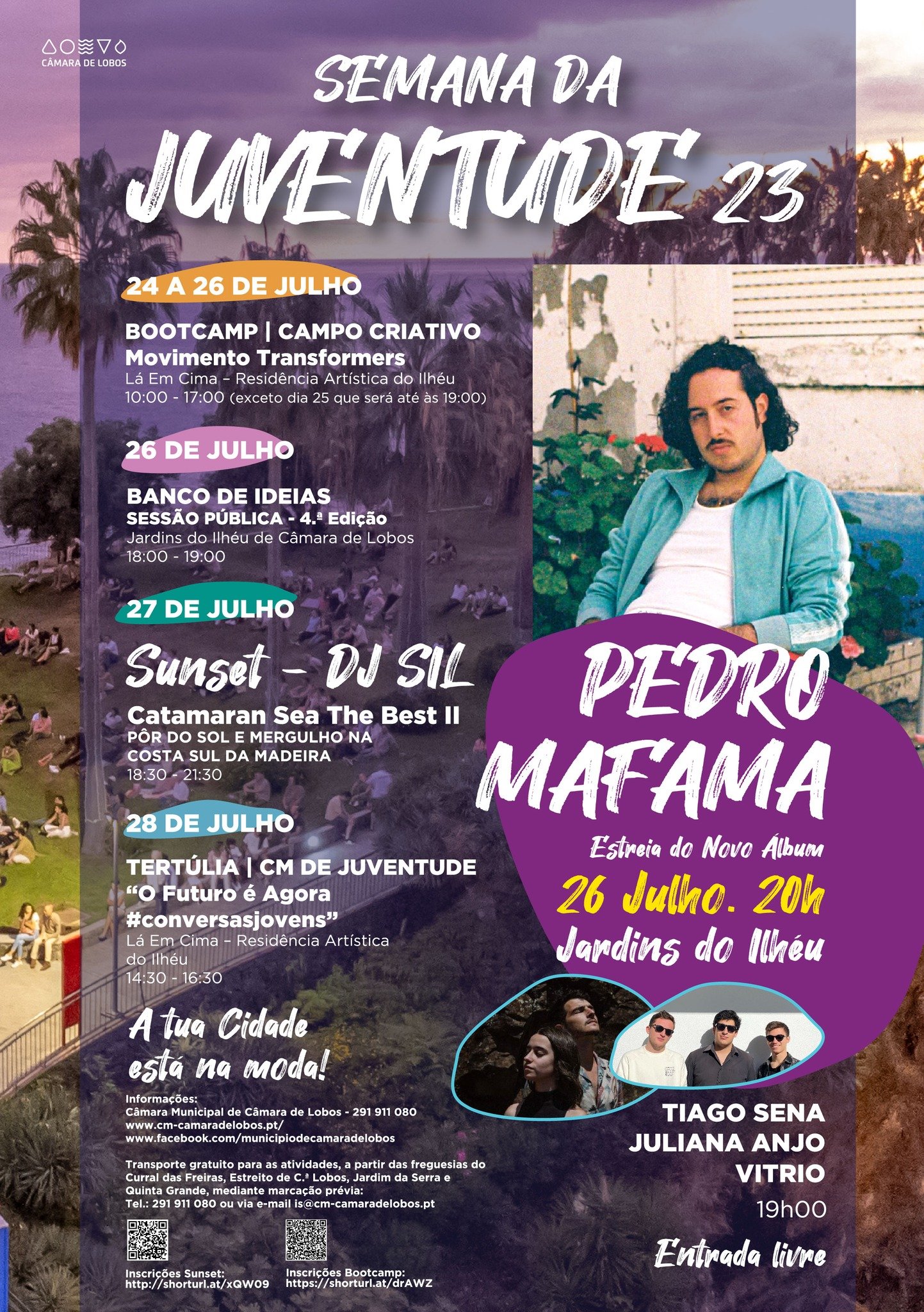 Cartaz Semana da Juventude 2023 - Câmara de Lobos