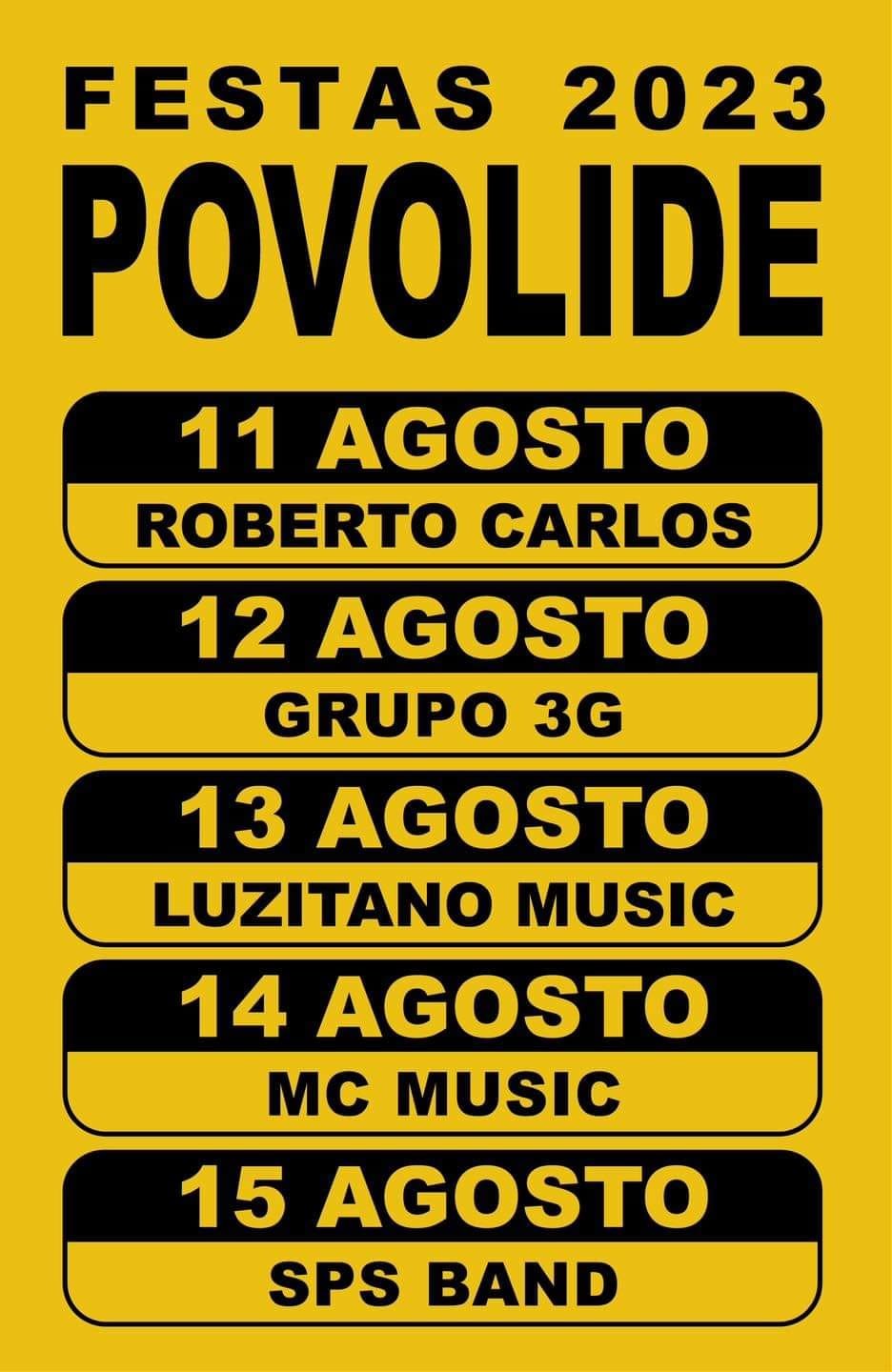 Cartaz Festas Povolide 2023 - Viseu