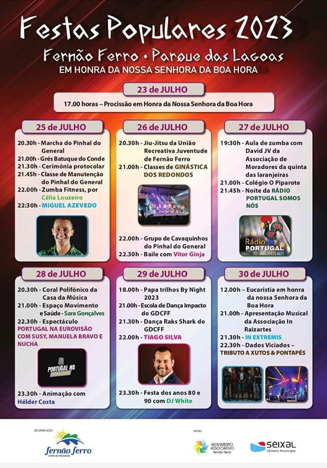 Cartaz Festas Populares 2023 - Fernão Ferro