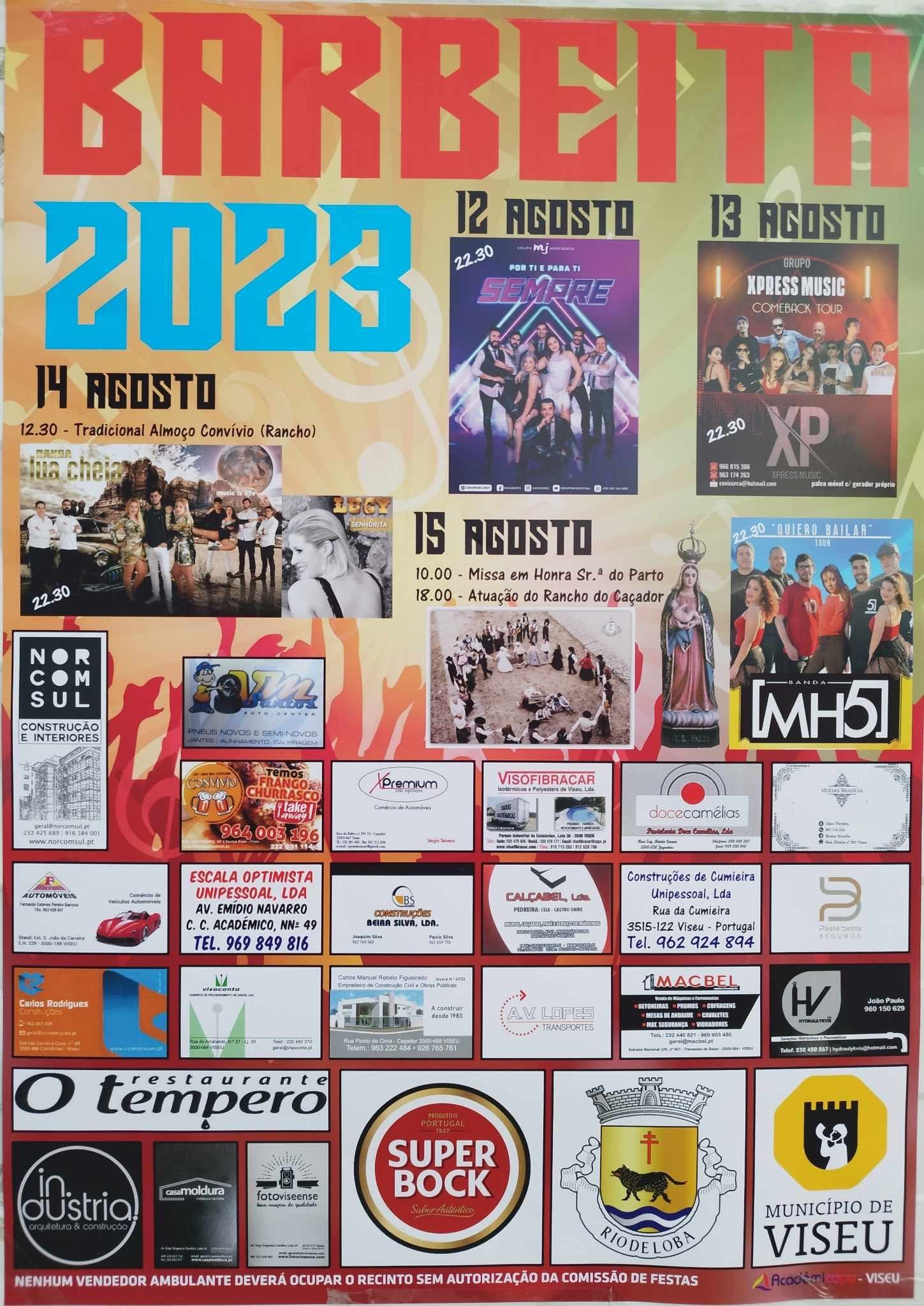 Cartaz Festas Barbeita 2023 - Monção