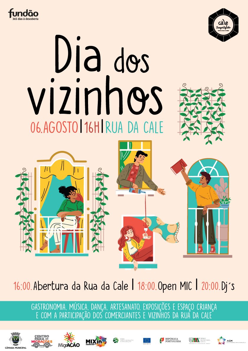 Cartaz Dia dos Vizinhos 2023 - Fundão