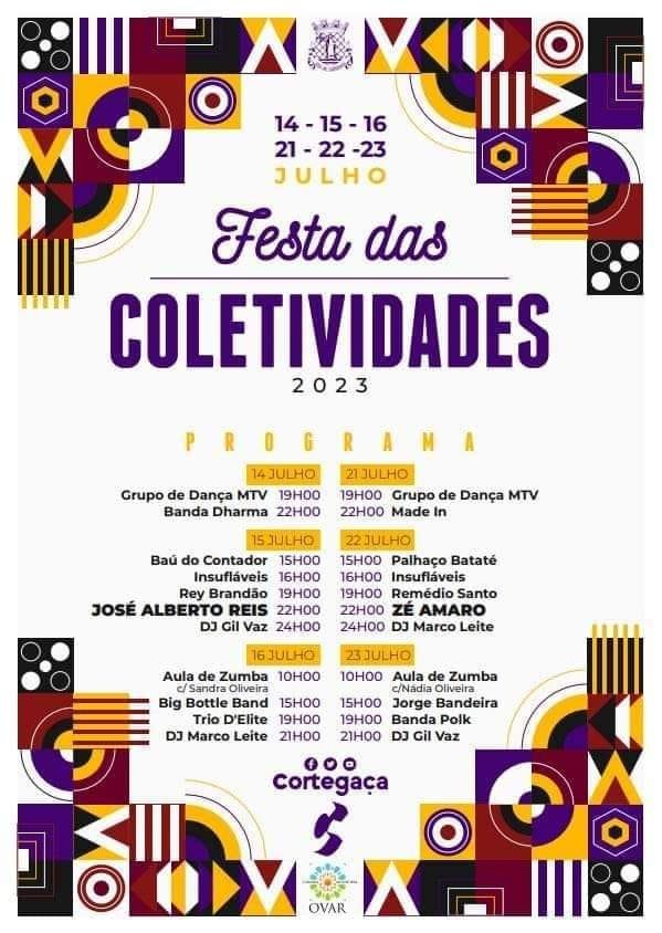 Cartaz Festa das Colectividades 2023 - Cortegaça