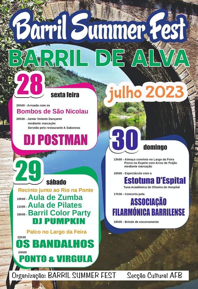 Cartaz Barril Summer Fest 2023 - Barril de Alva