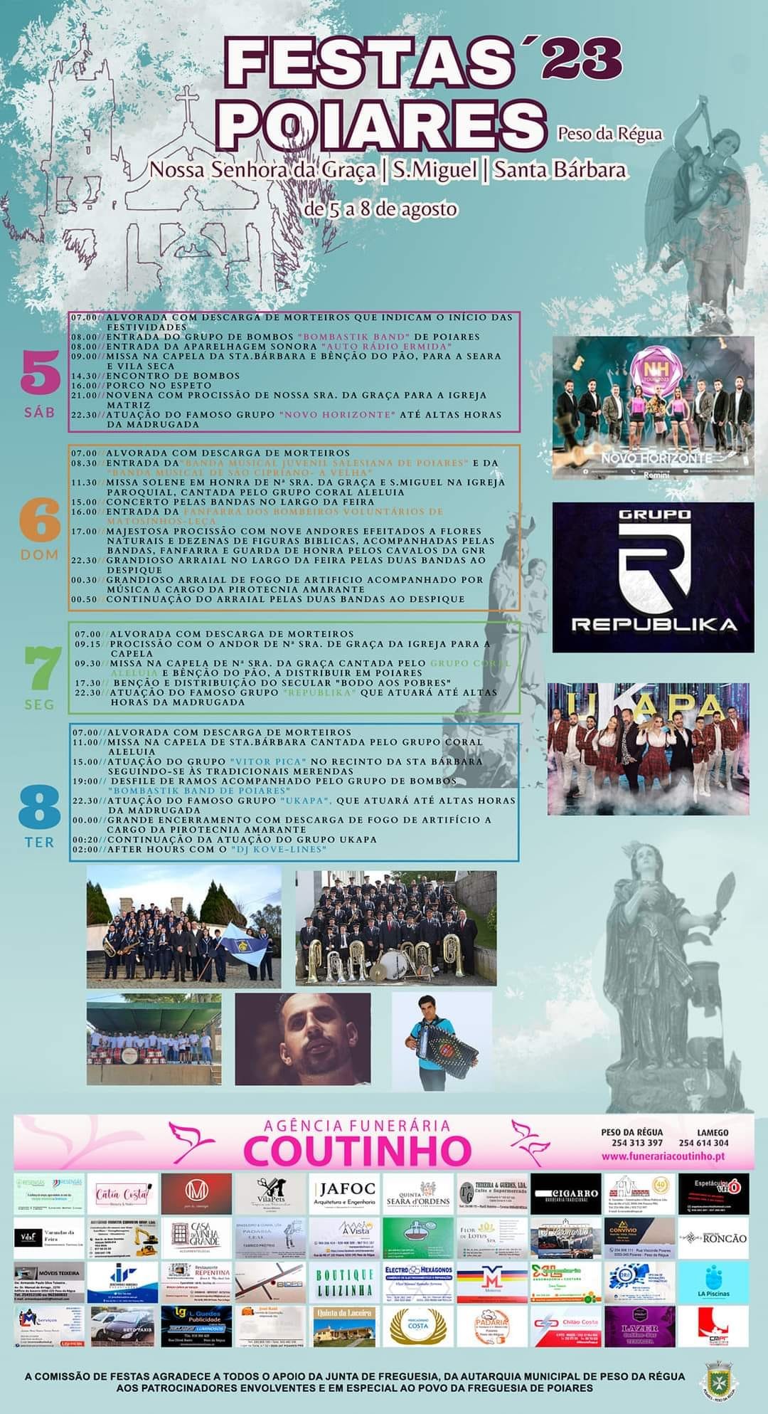 Cartaz Festas de Poiares 2023 - Peso da Régua