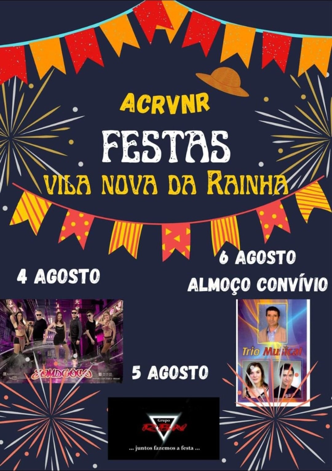 Cartaz Festa Vila Nova da Rainha 2023 - Azambuja
