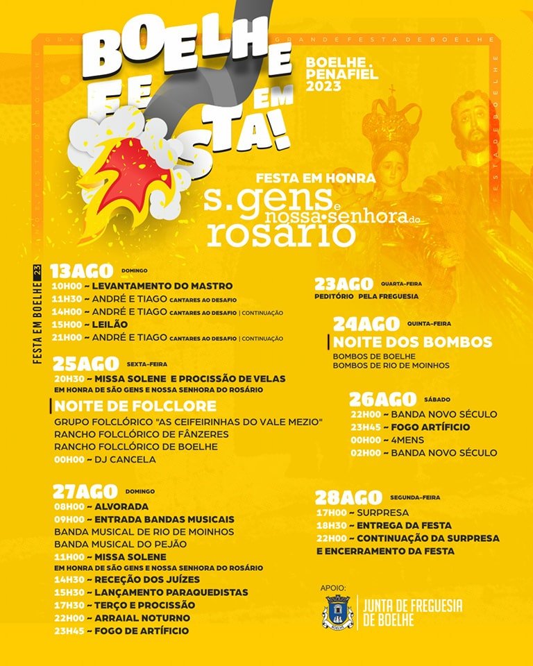 Cartaz Boelhe em Festa 2023 - Penafiel
