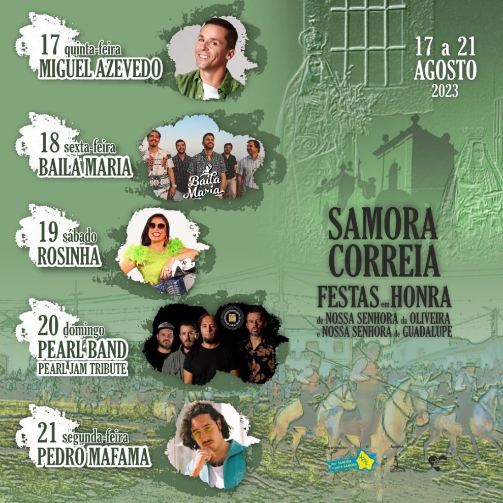 Cartaz Festas de Samora Correia 2023 - Benavente