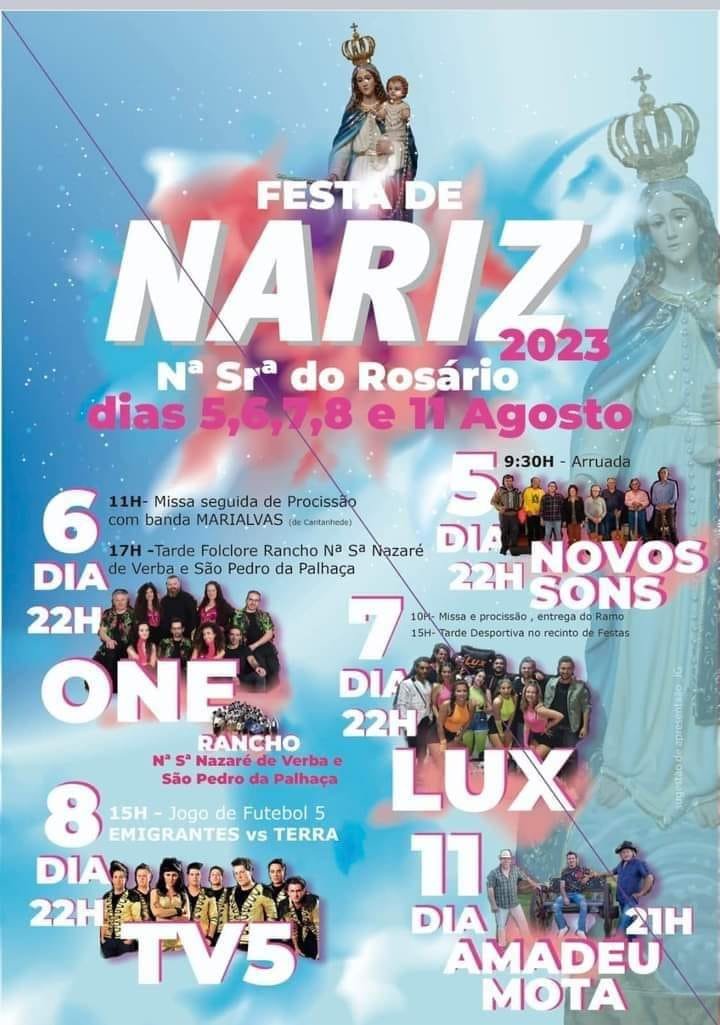 Cartaz Festa de Nariz 2023 - Aveiro