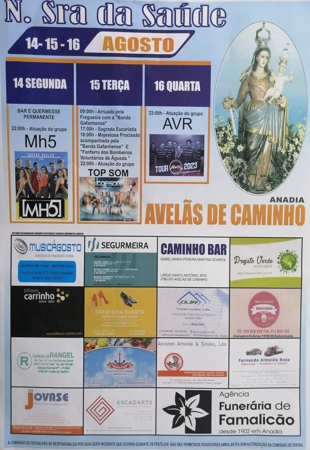 Cartaz Festa de Avelãs de Caminho 2023 - Anadia