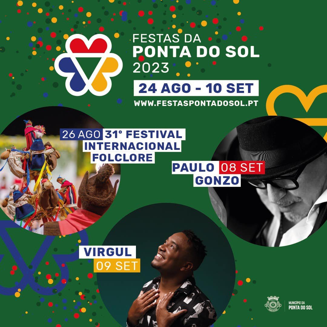 Cartaz Festas da Ponta do Sol 2023 - Ilha da Madeira