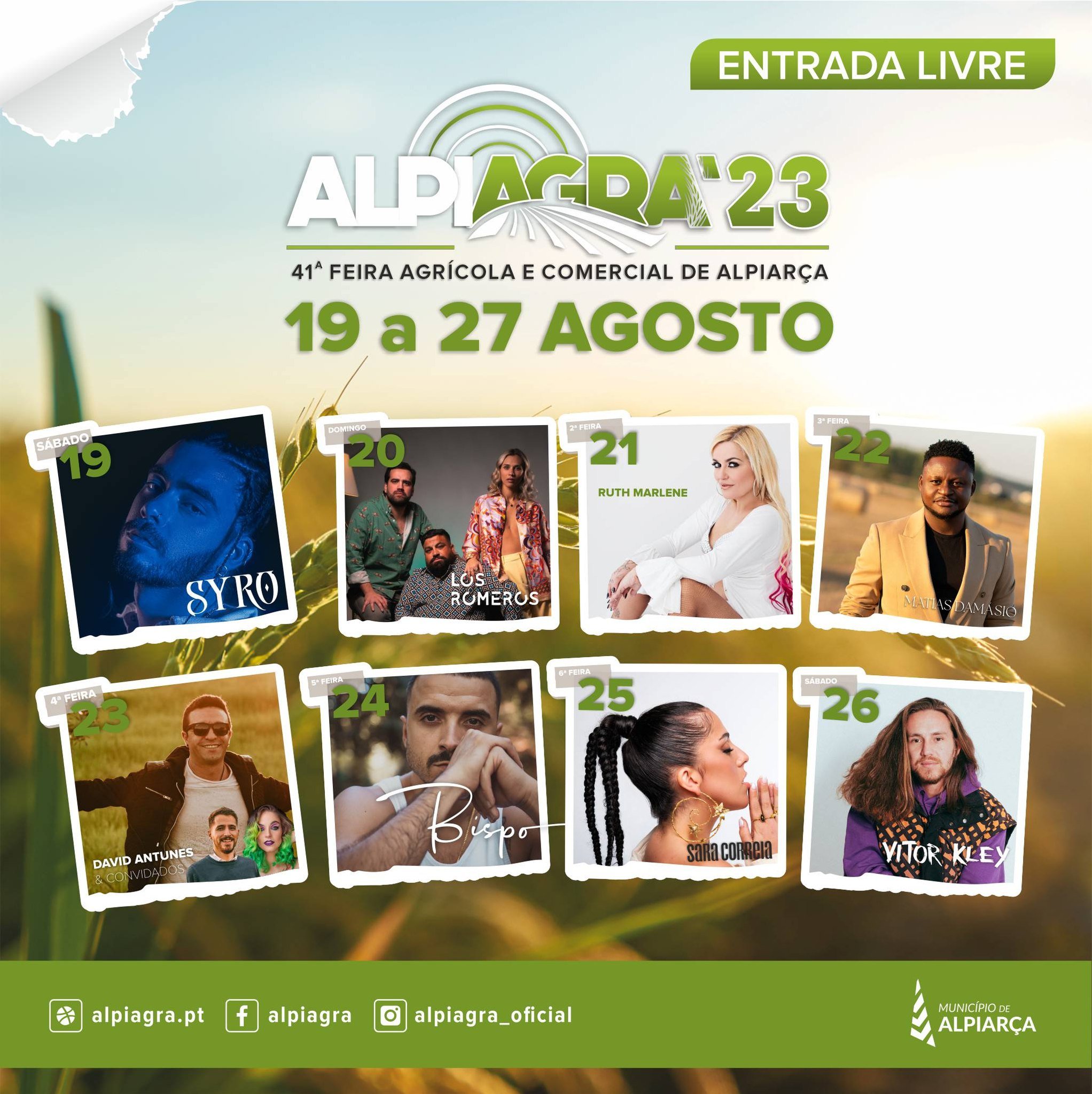 Cartaz Alpiagra 2023 - Alpiarça