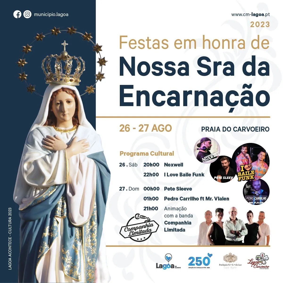 Festas Em Honra De Nossa Senhora Da Encarnação 2023 Lagoa