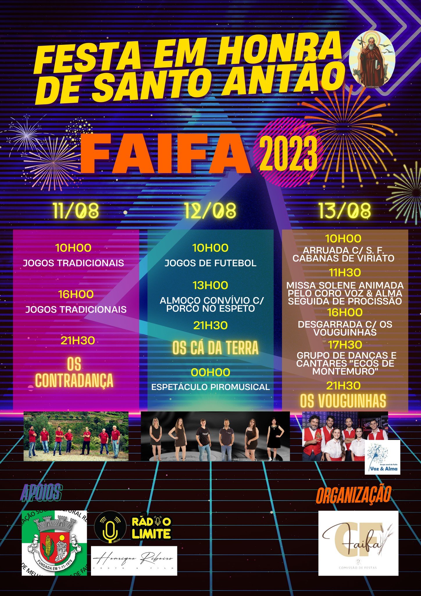 Cartaz Festas de Faifa 2023 - Castro Daire