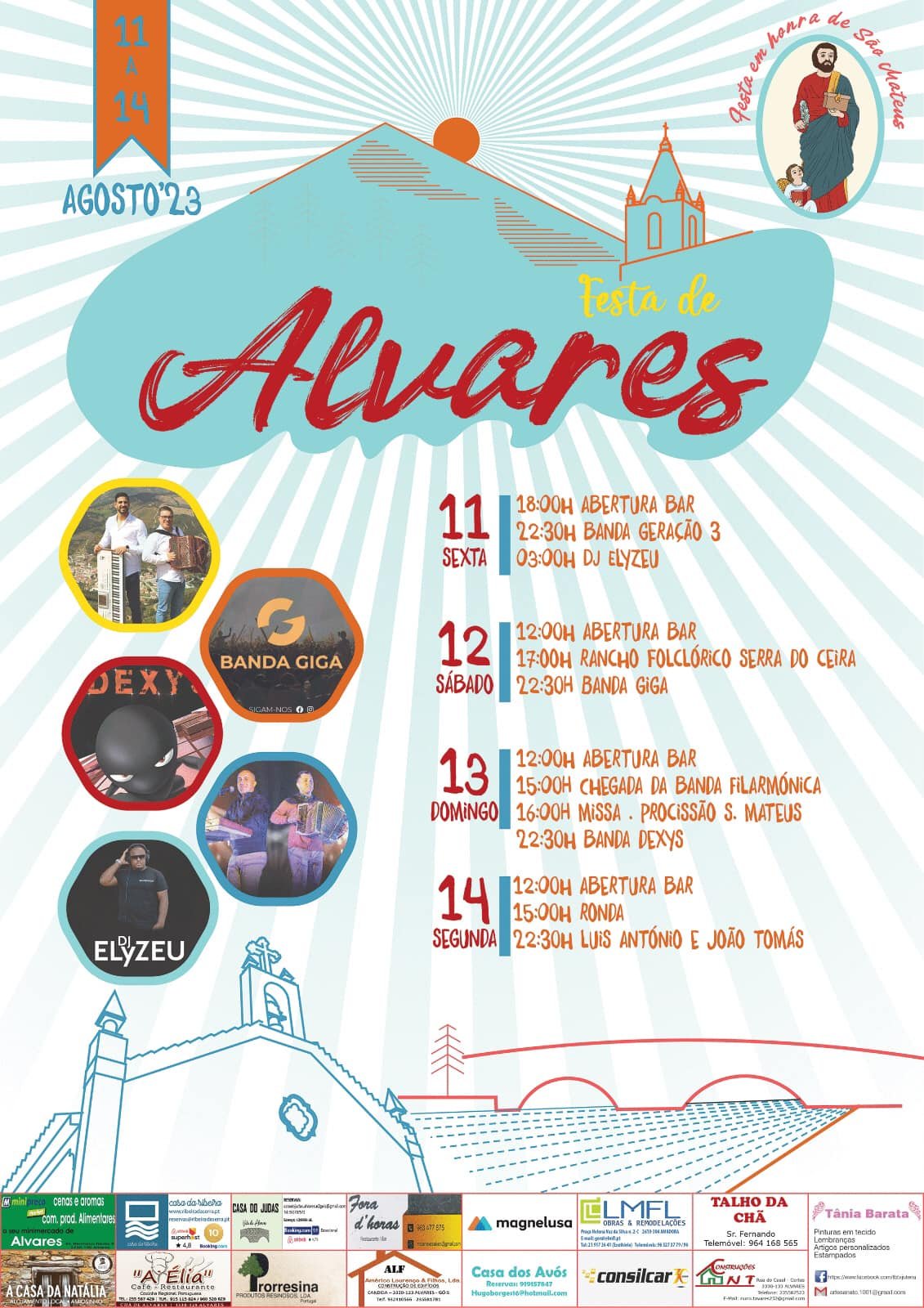 Cartaz Festa de Alvares 2023 - Gois