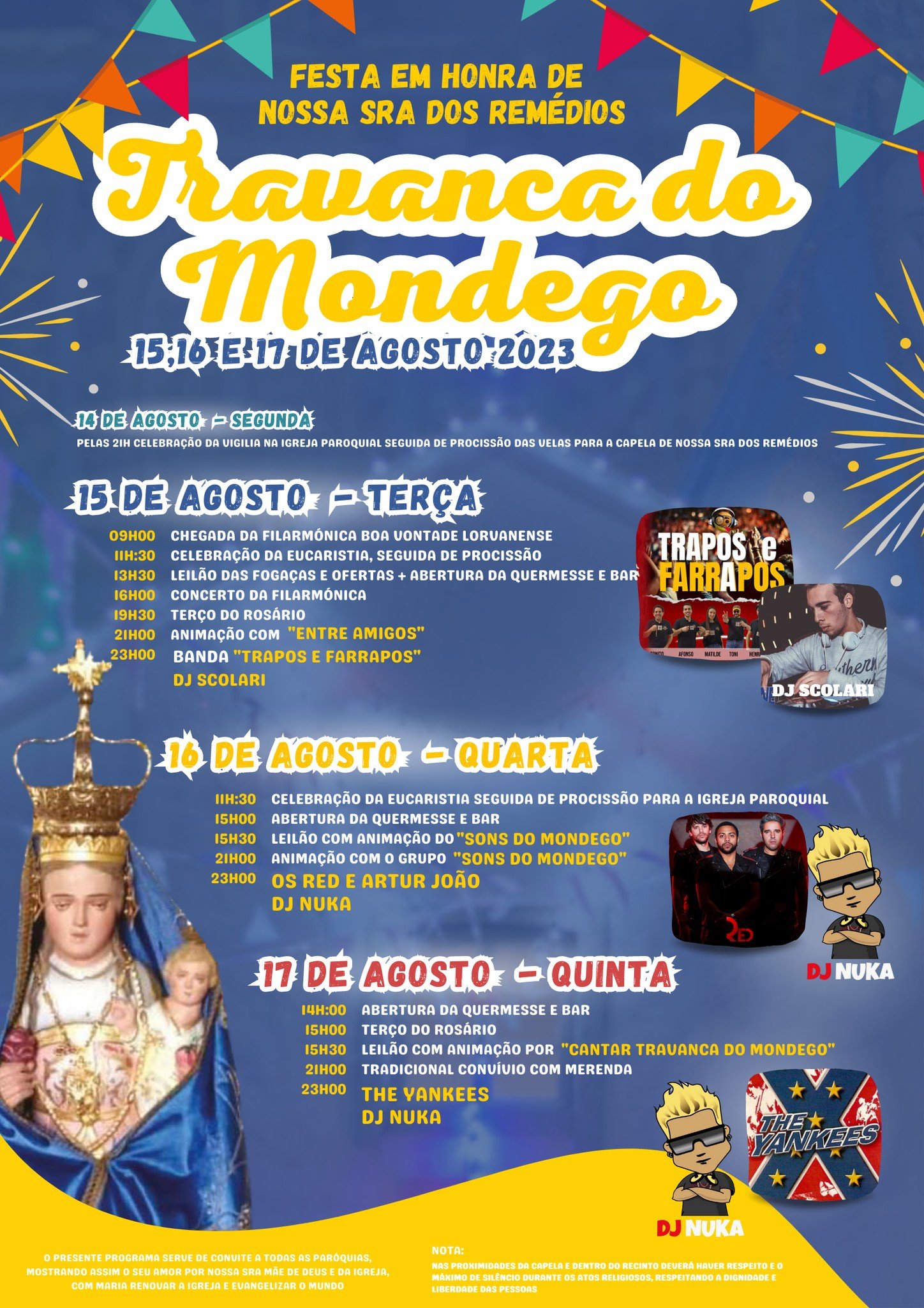 Cartaz Festa de Travanca do Mondego 2023 - Penacova