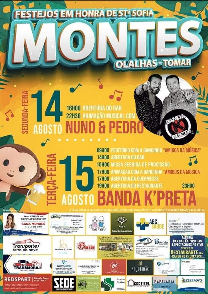 Cartaz Festas de Montes 2023 - Tomar