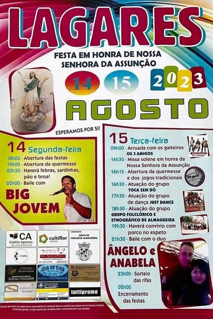 Cartaz Festa de Lagares 2023 - Pombal