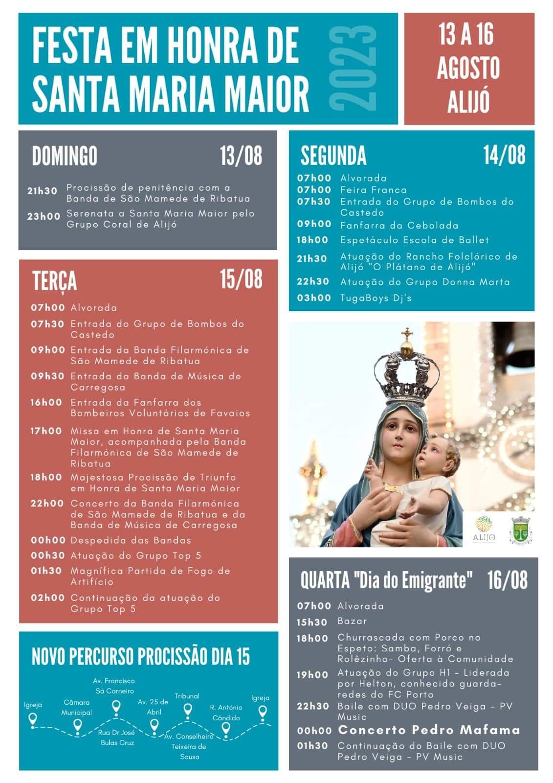 Cartaz Festa de Alijó 2023 - Vila Real