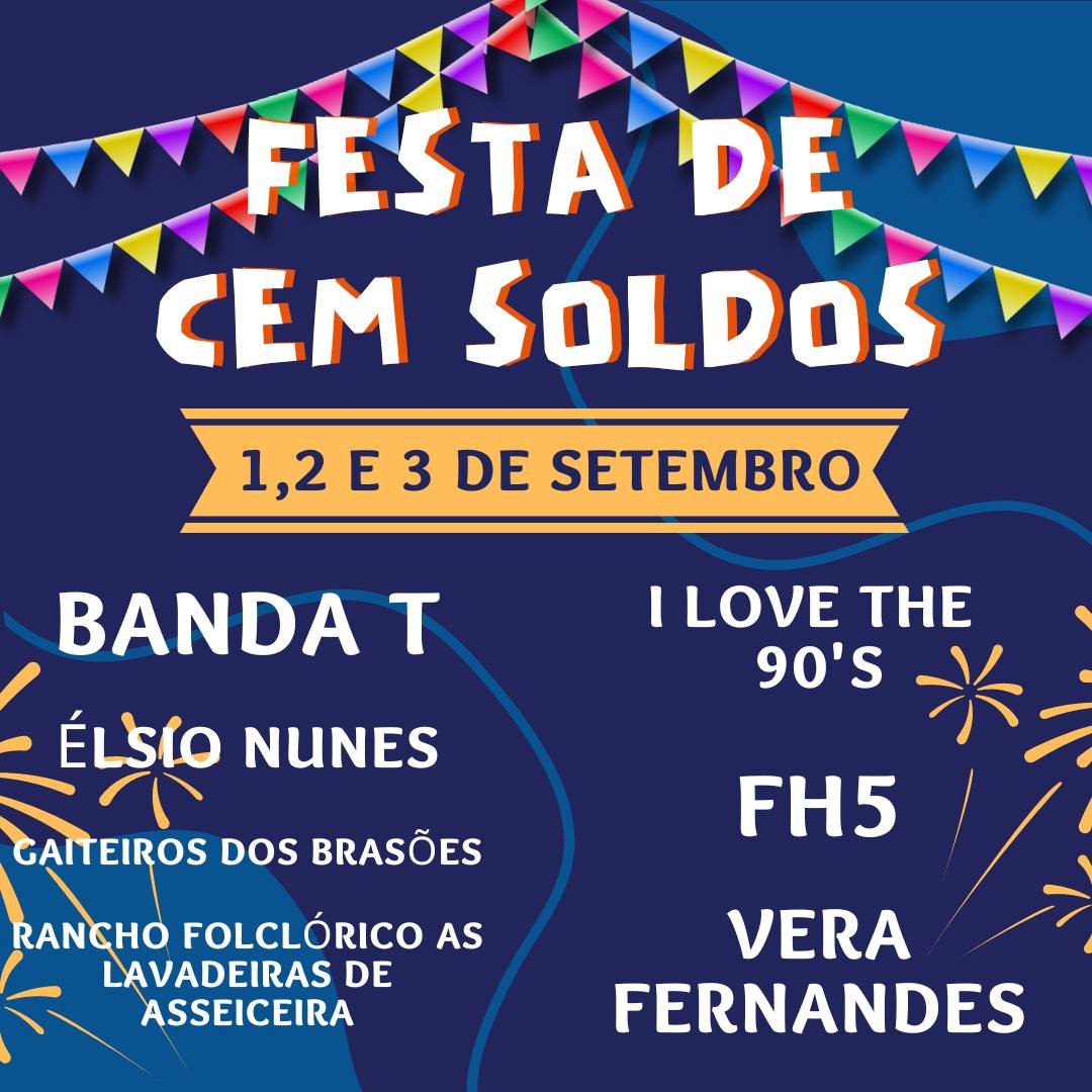 Cartaz Festa de Cem Soldos 2023 - Tomar