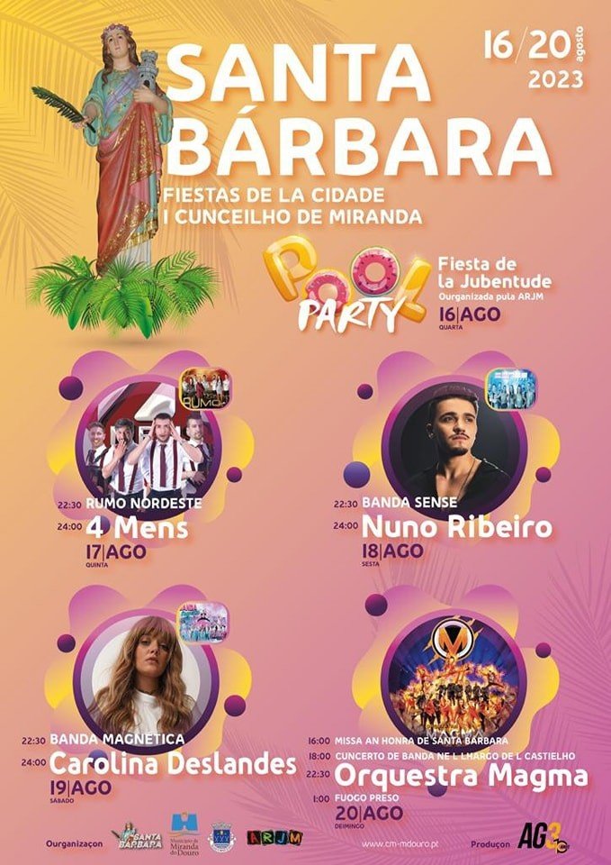 Cartaz Festas da Cidade 2023 - Miranda do Douro