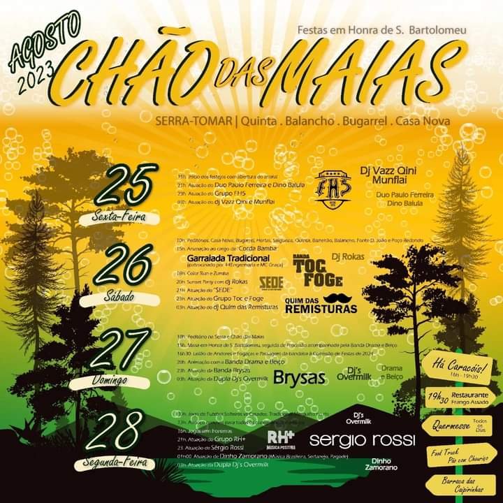 Cartaz Chão das Maias 2023 - Serra - Tomar
