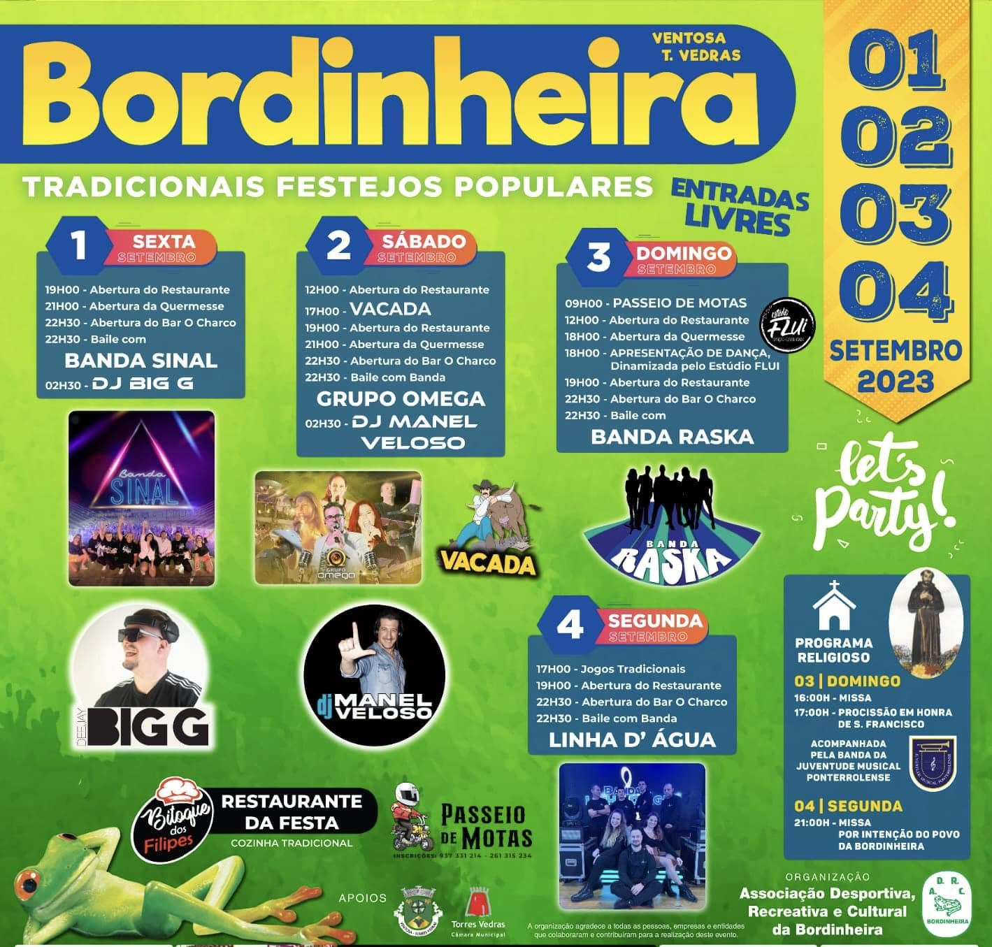 Cartaz Festas da Bordinheira 2023 - Ventosa