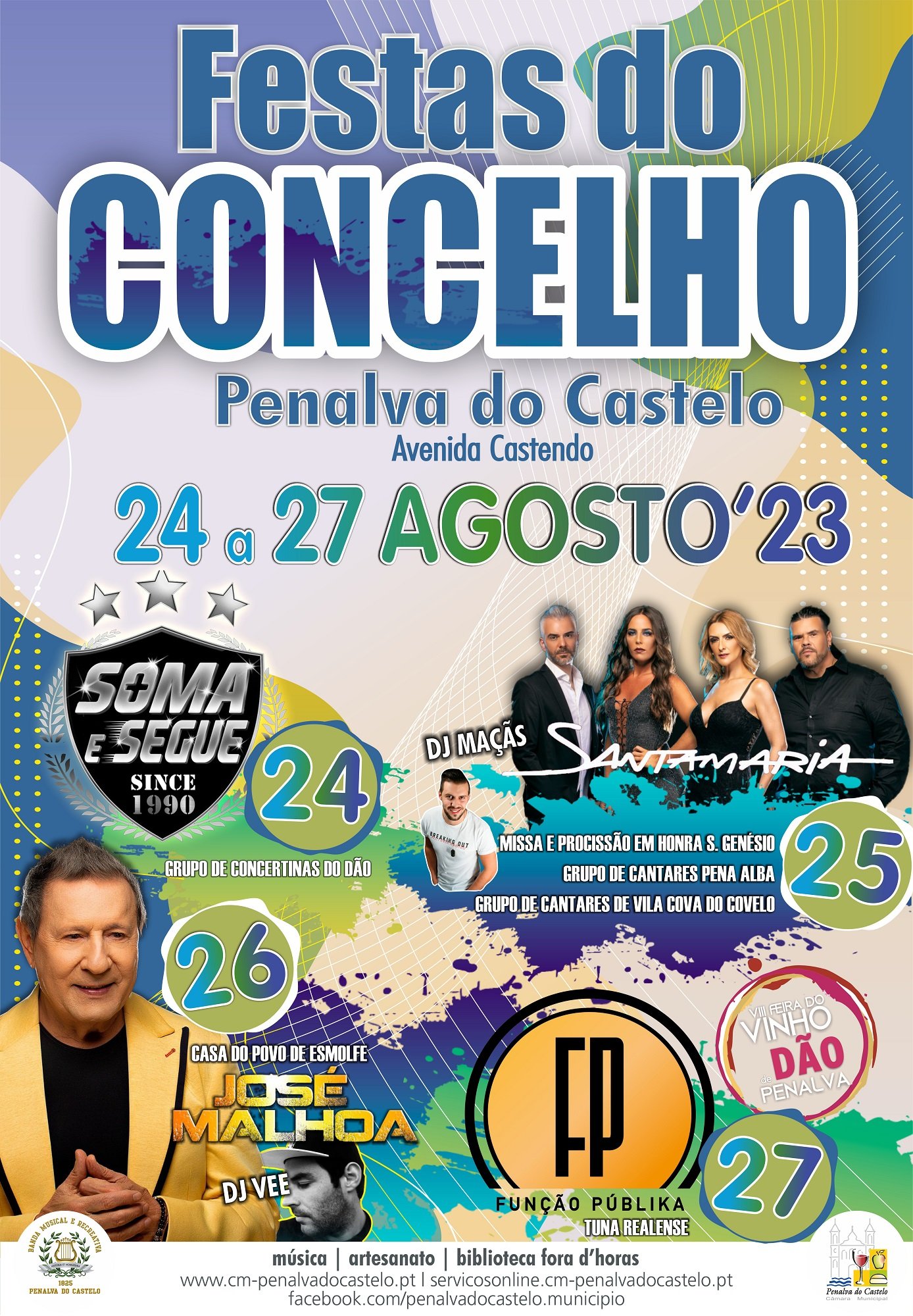 Cartaz Festas do Concelho 2023 - Penalva do Castelo