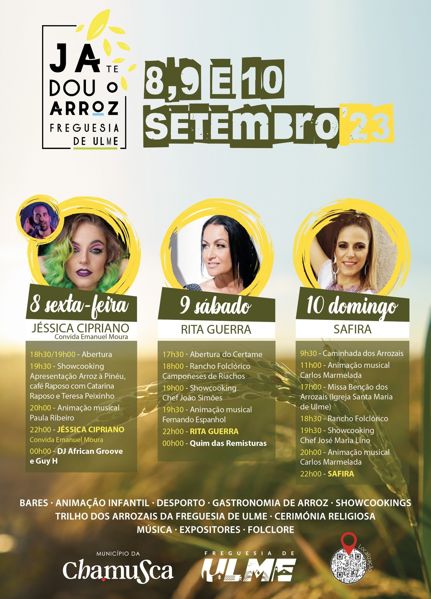 Cartaz Já Te Dou o Arroz 2023 - Ulme