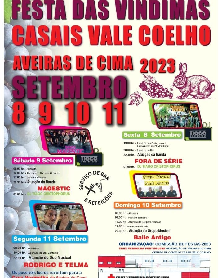 Cartaz Festa das Vindimas 2023 - Casais Vale Coelho