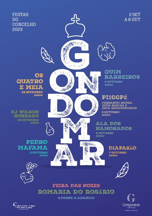 Cartaz Festa do Concelho 2023 - Gondomar