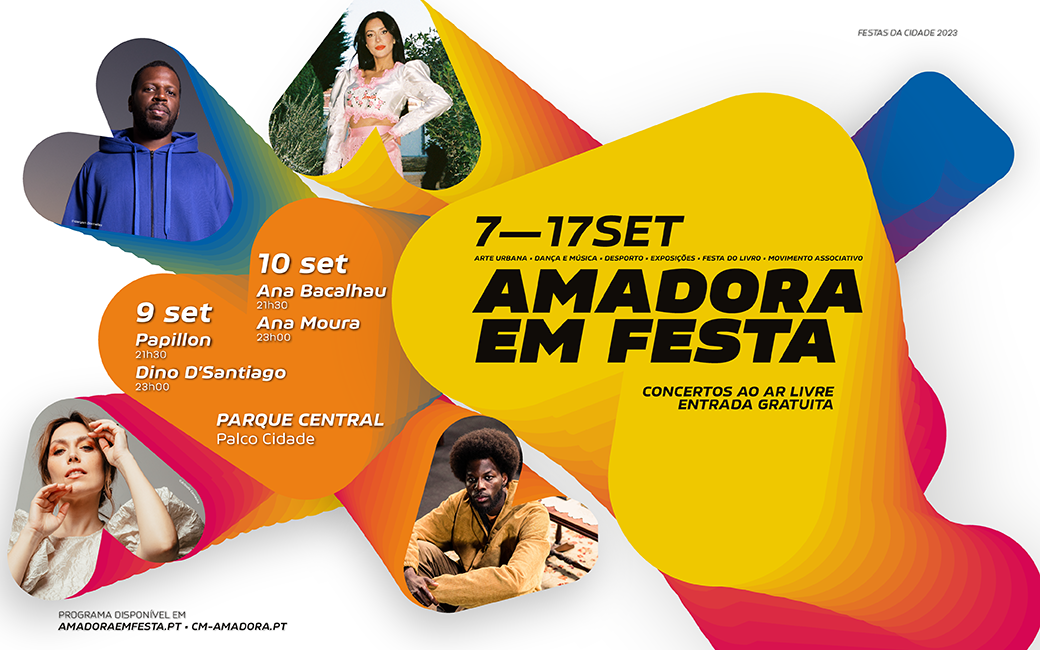 Cartaz Amadora em Festa 2023 - Amadora