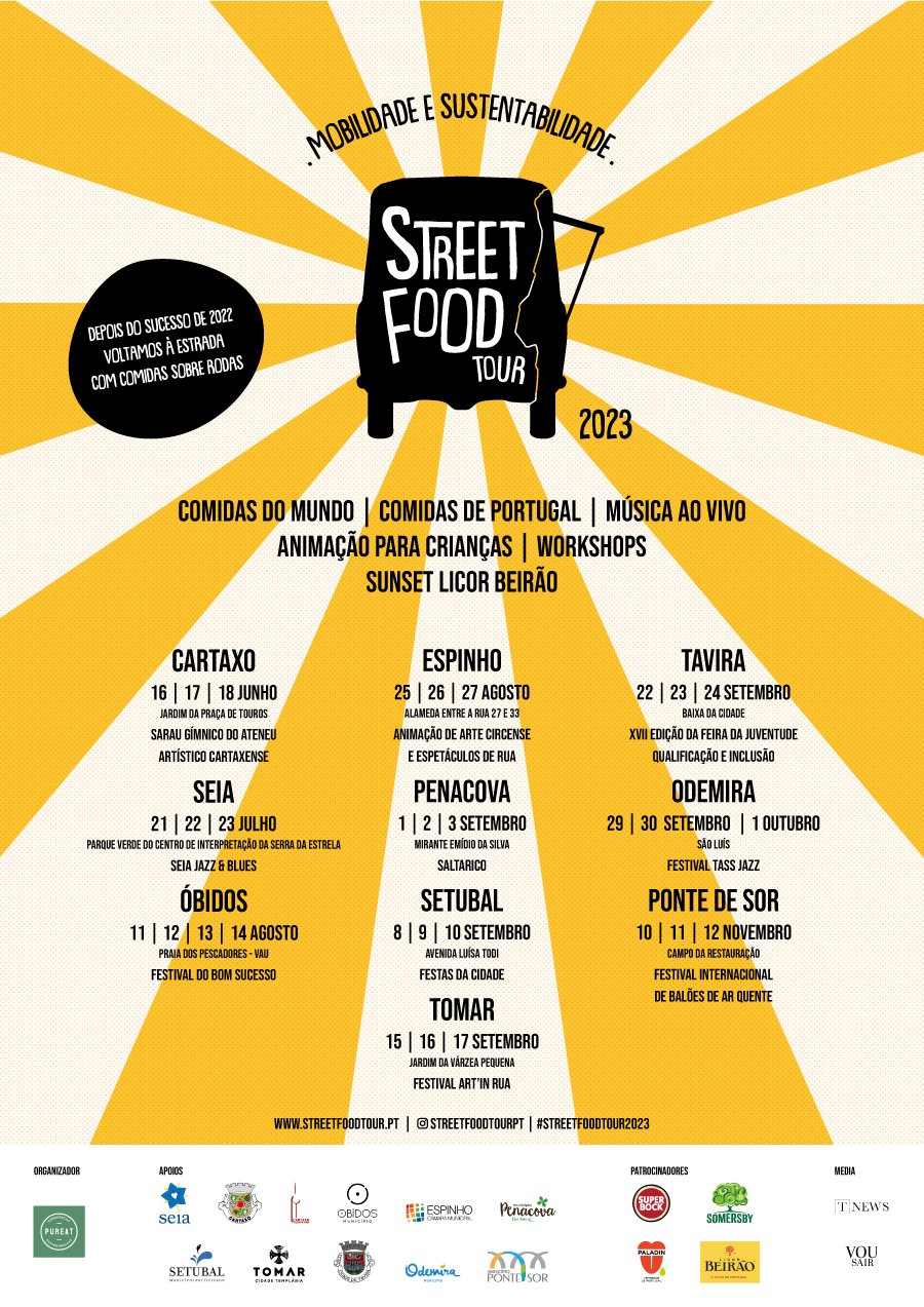 Cartaz Street Food Tour 2023 - Ponte de Sor