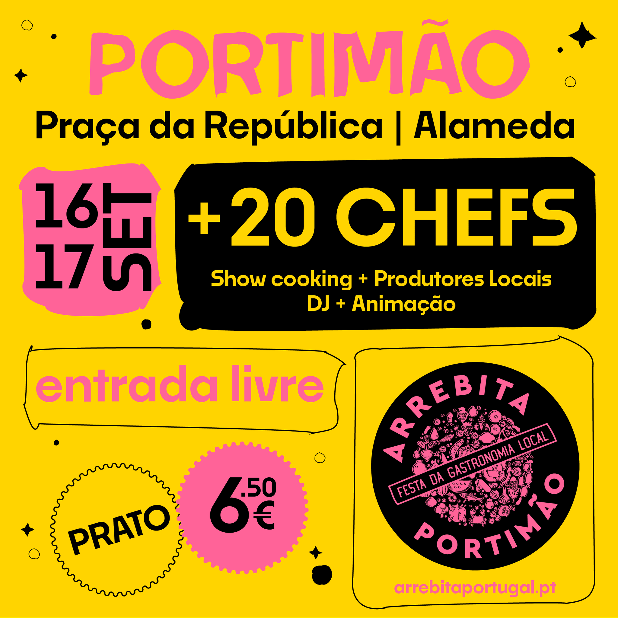 Cartaz Arrebita Portimão 2023 - Festa da Gastronomia Local
