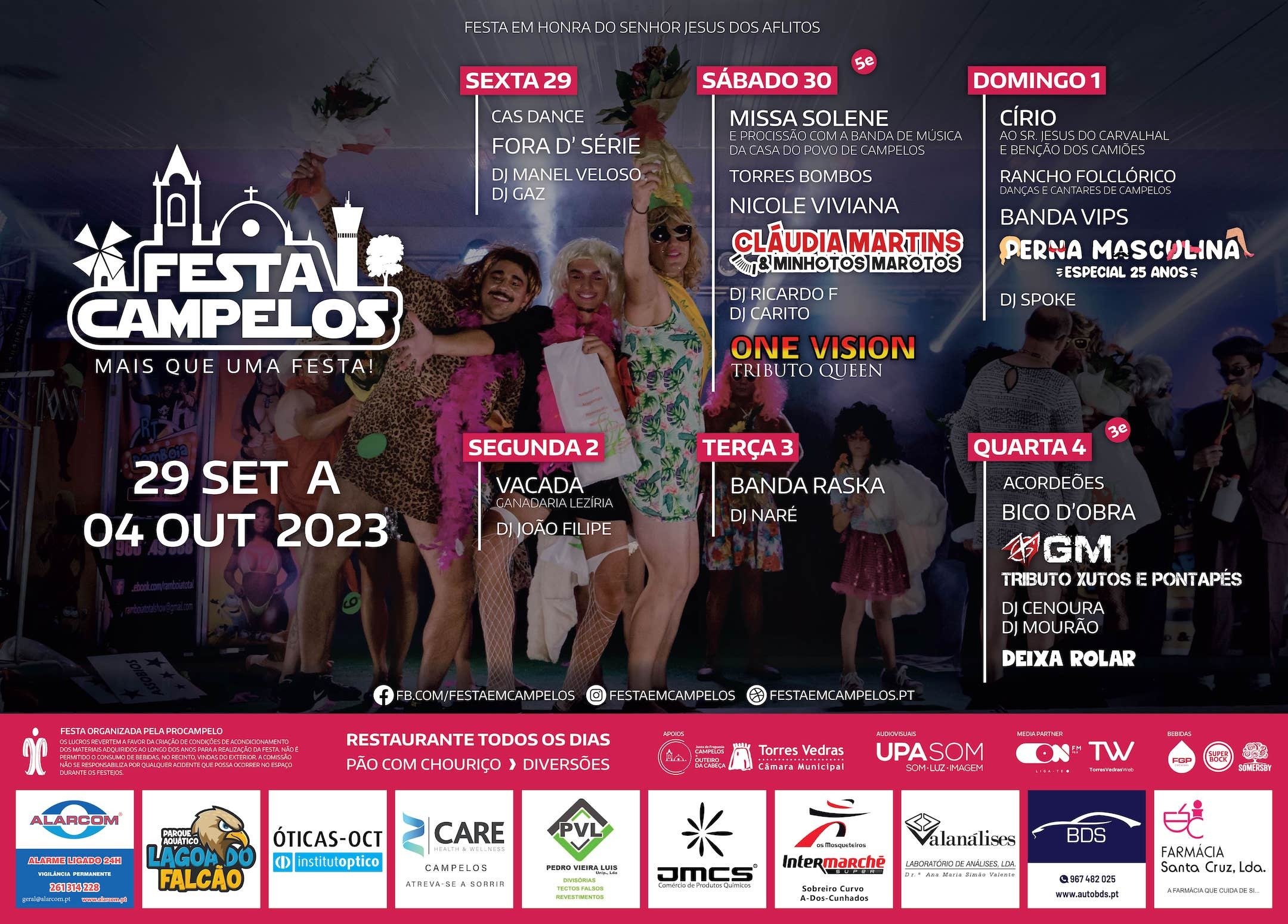 Cartaz Festa de Campelos 2023 - Torres Vedras
